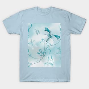 Butterflies and flowers digital art T-Shirt